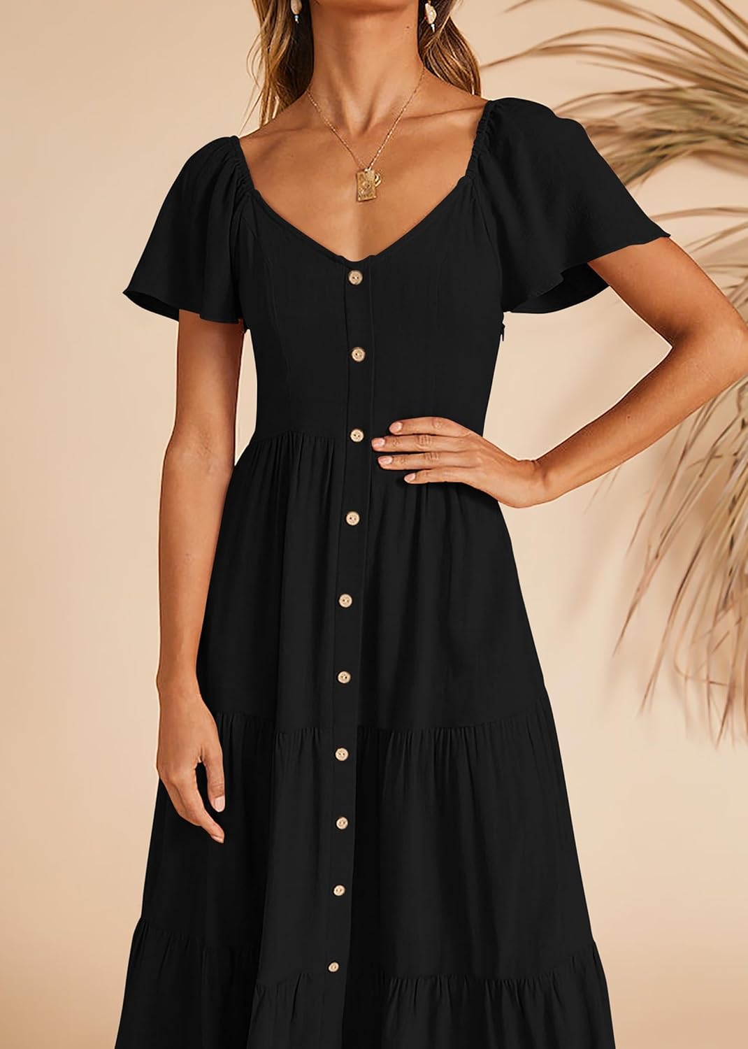 Linen Layered Pocket Sundress