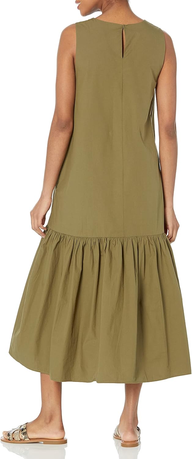 Loose Sleeveless Floor-Length Dress