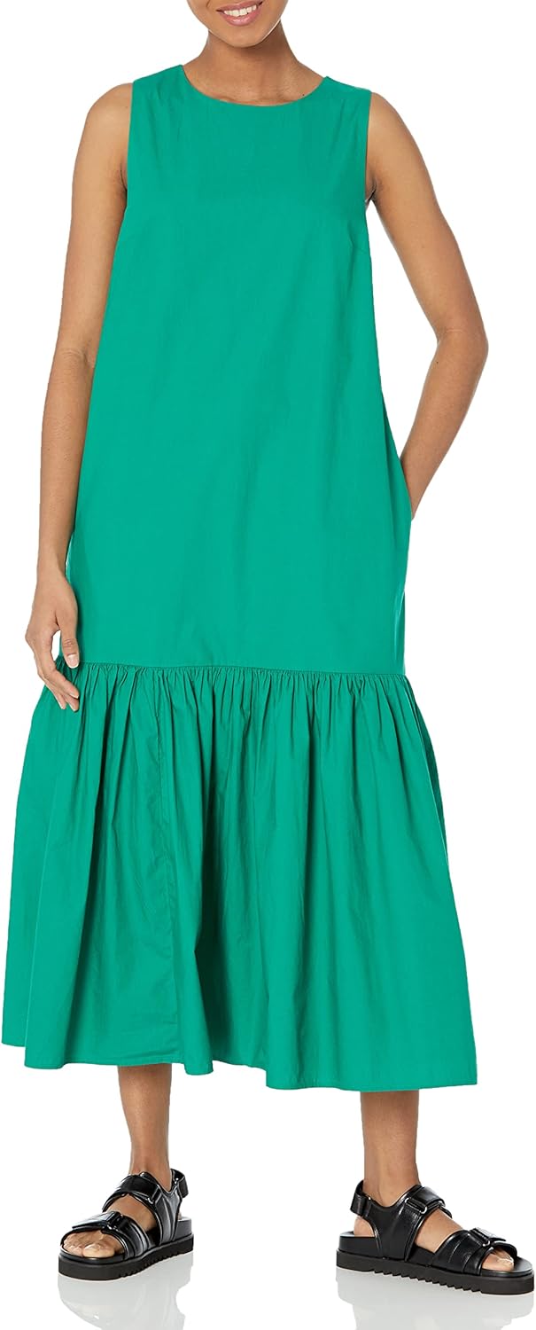 Loose Sleeveless Floor-Length Dress
