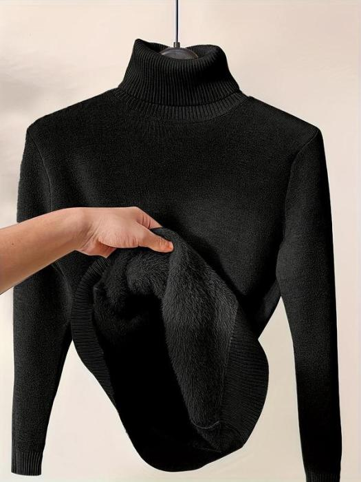 🔥Christmas Sale 60% Off🔥 - Women's Turtleneck Plush Cashmere Sweater