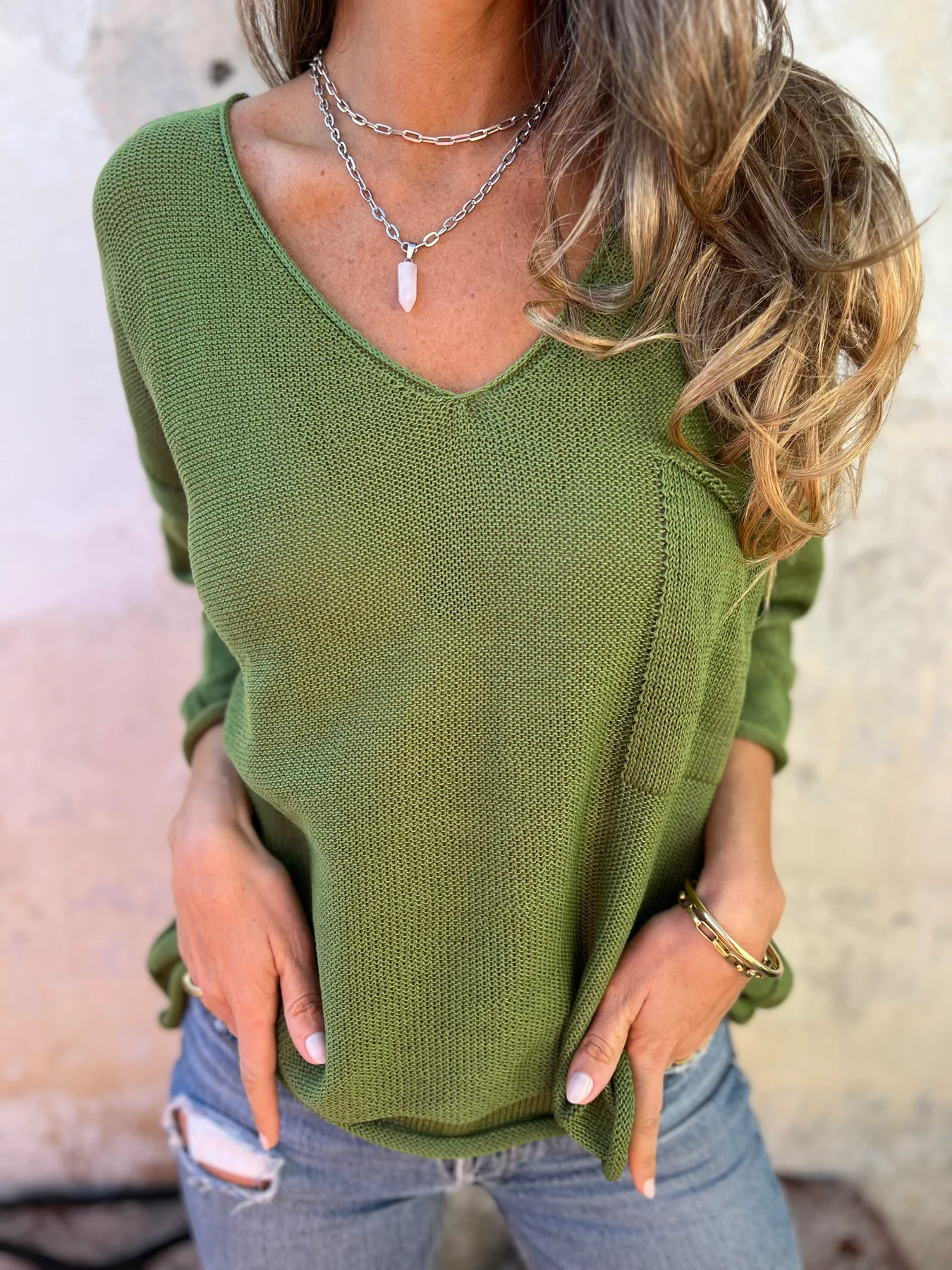 Women's Casual Long Sleeve Knitted Vest