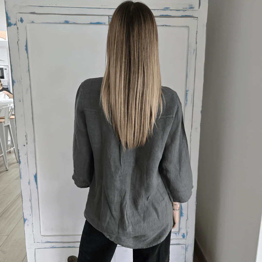 Casual Loose Two Button Shirt