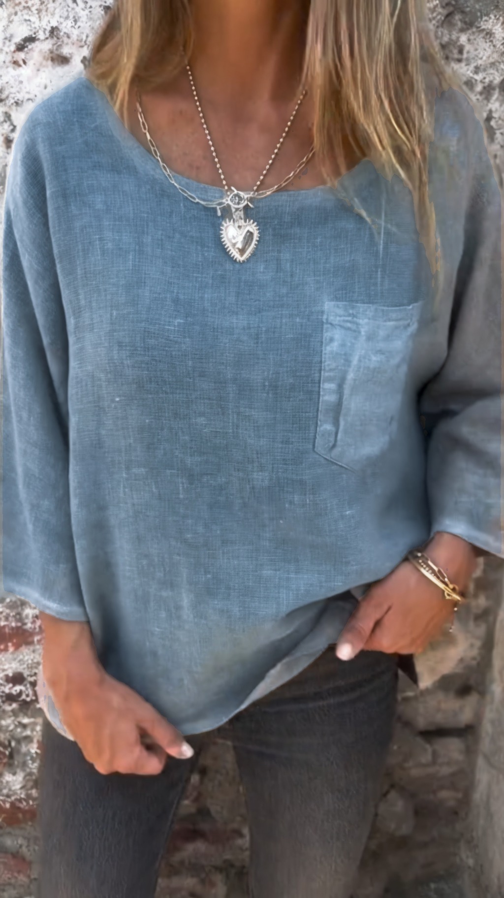 Women's Casual Cotton and linen top