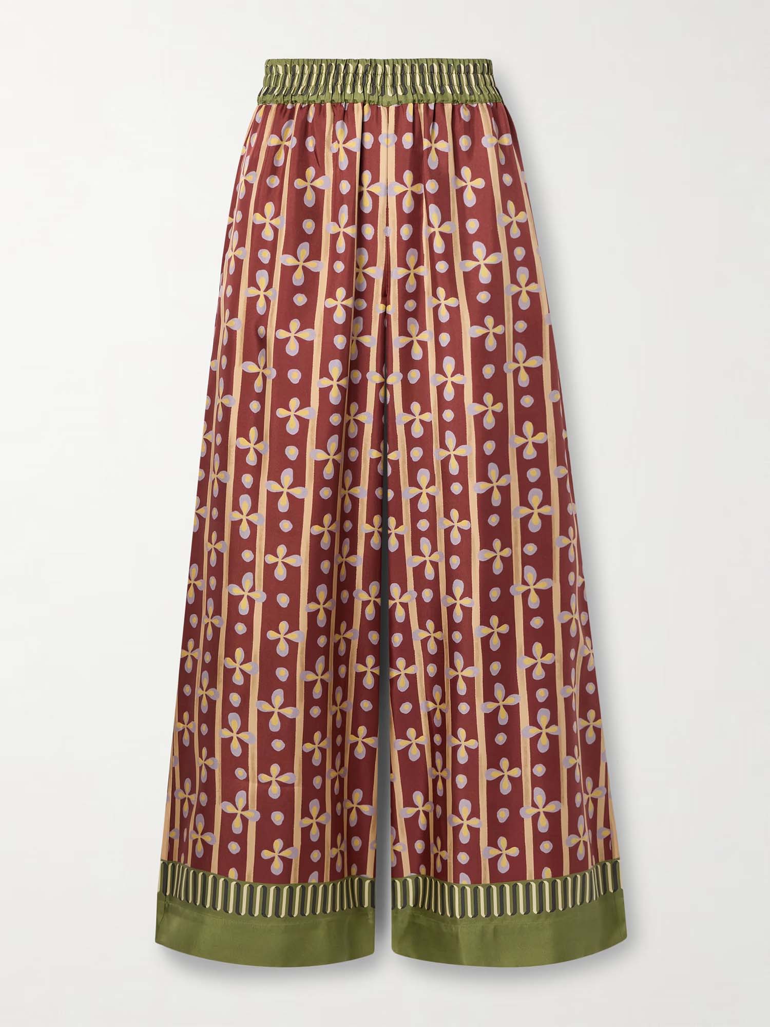 Bohemian Graphic Wide-Leg Pants