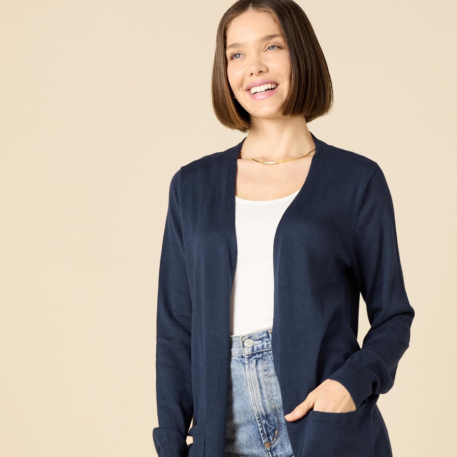 Women's lightweight long-sleeved cardigan