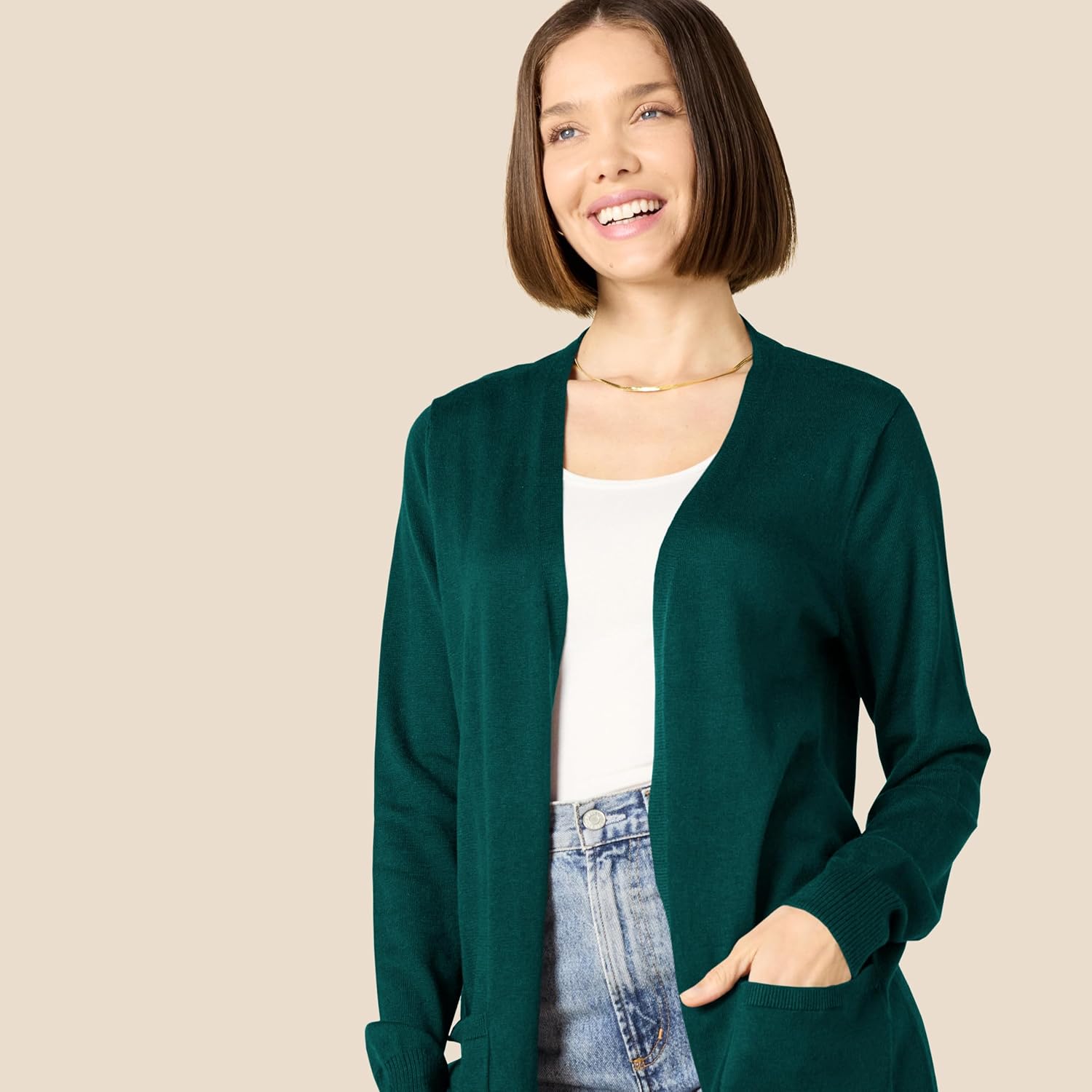 Women's lightweight long-sleeved cardigan