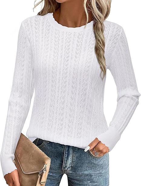 2026 Women's Spring Summer Ruffled Short-Sleeve Textured Shirt 