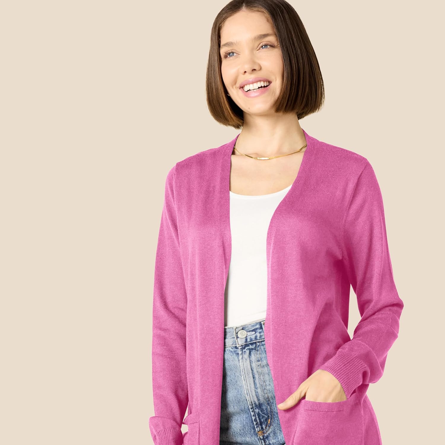 Women's lightweight long-sleeved cardigan