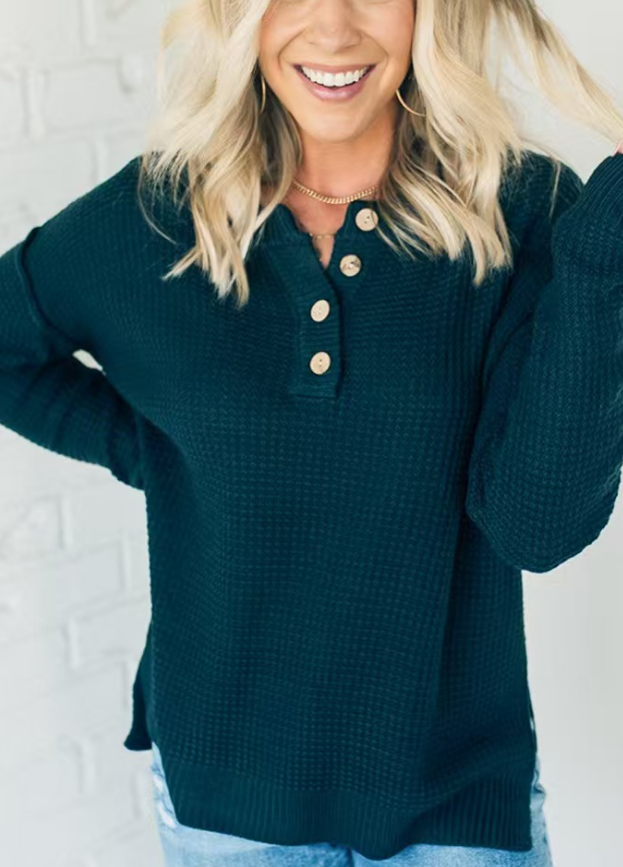 2025 ✨Casual Loose Button-Down Sweater