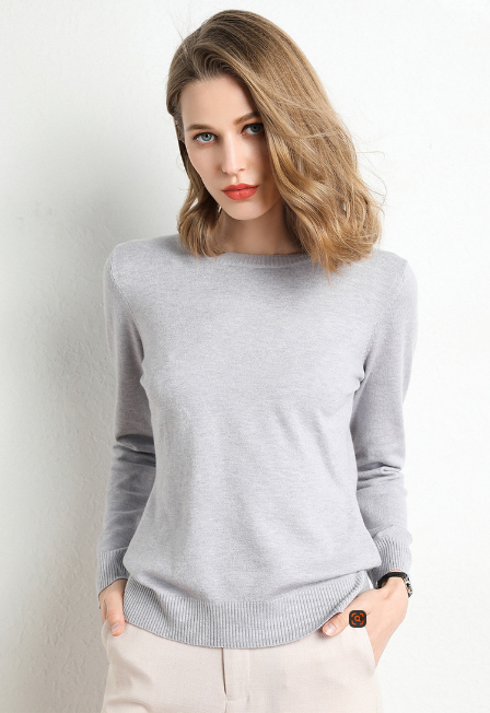 🔥2026 New Women's Solid Color Crew Neck Sweater