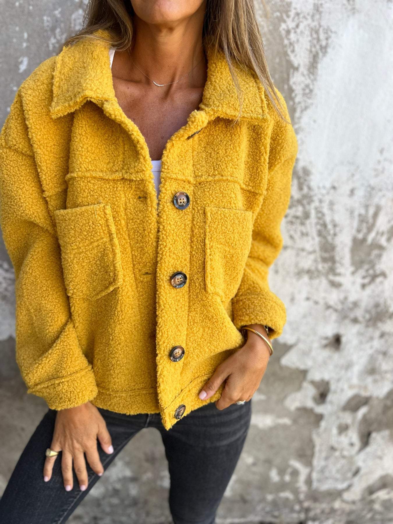 2024 Autumn and Winter Women's Teddy Cardigan Jacket