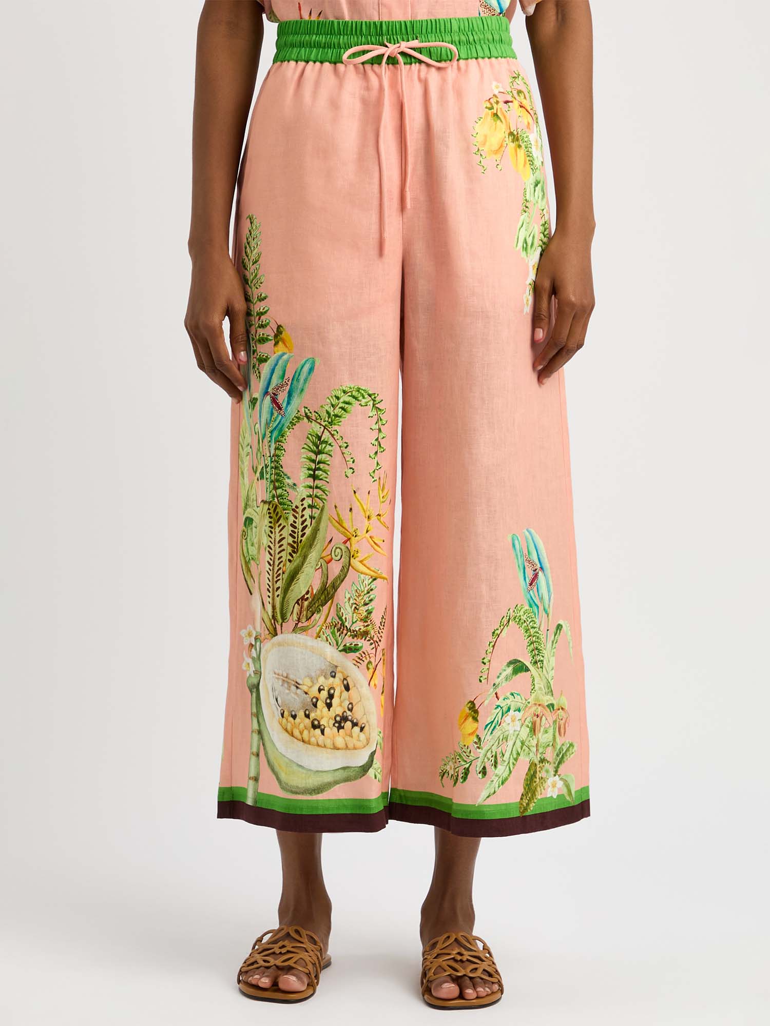 Papaya Paradise Wide-Leg Pants