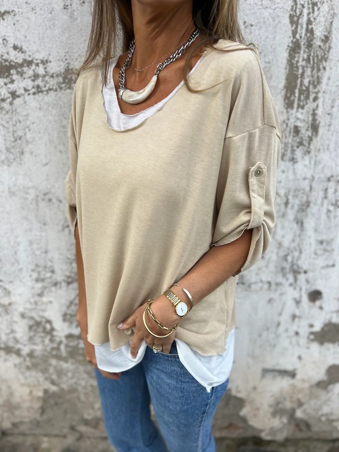 New casual loose T-shirt