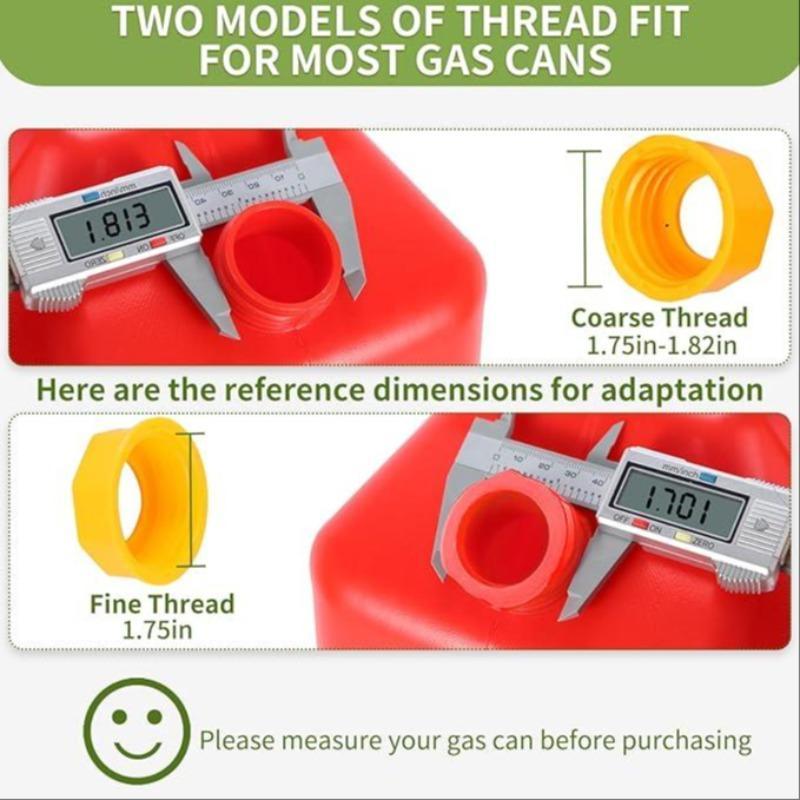 Gas Can Spout Replacement Kit, 3 Sets Gas CanSpout Nozzle Replacement