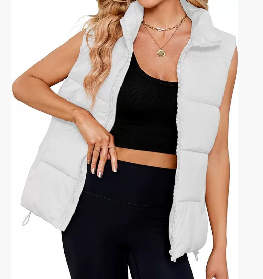 2025 Women's New Sleeveless Stand Collar Warm Velvet Vest Jacket