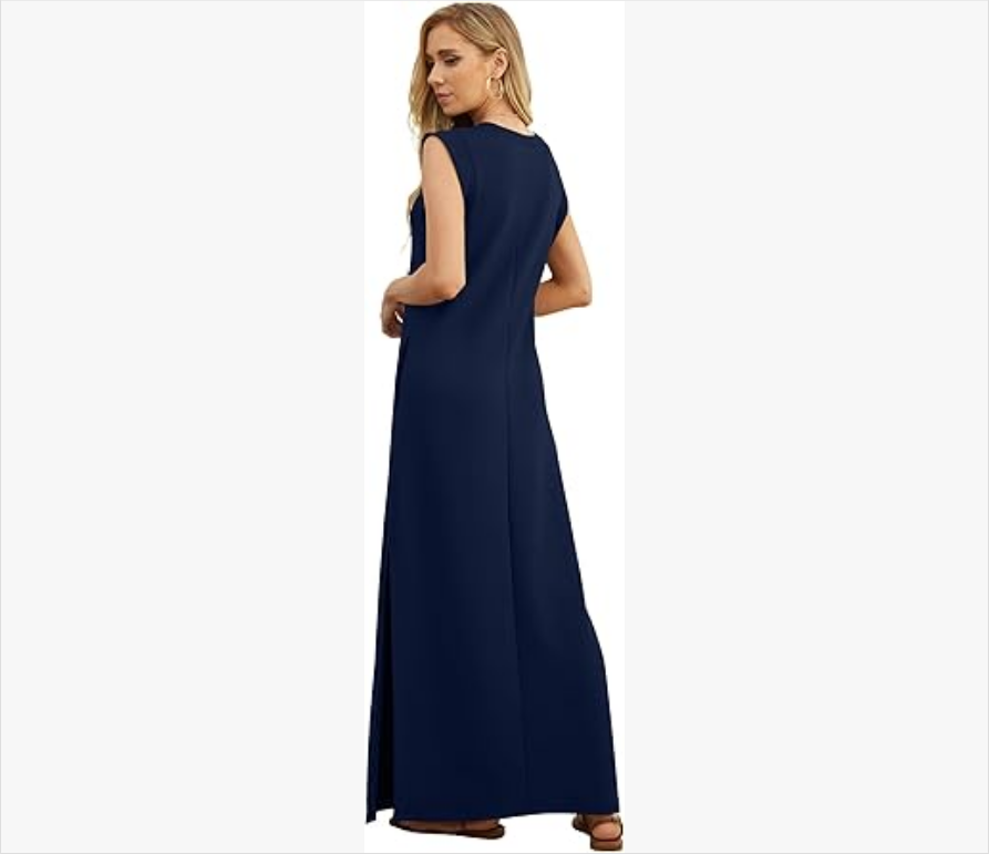 Women's Casual Loose Slit Maxi Skirt