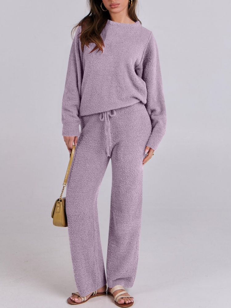 Women's plush leisure warm suit
