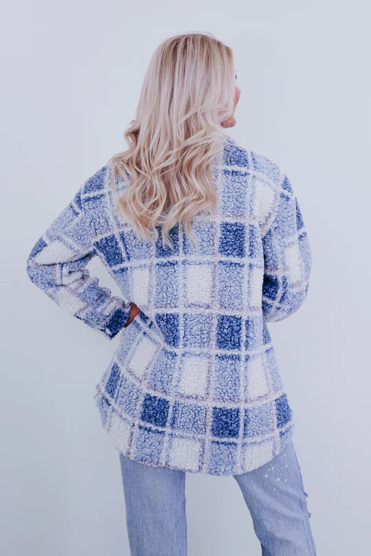 Teddy Plaid Sherpa Shacket