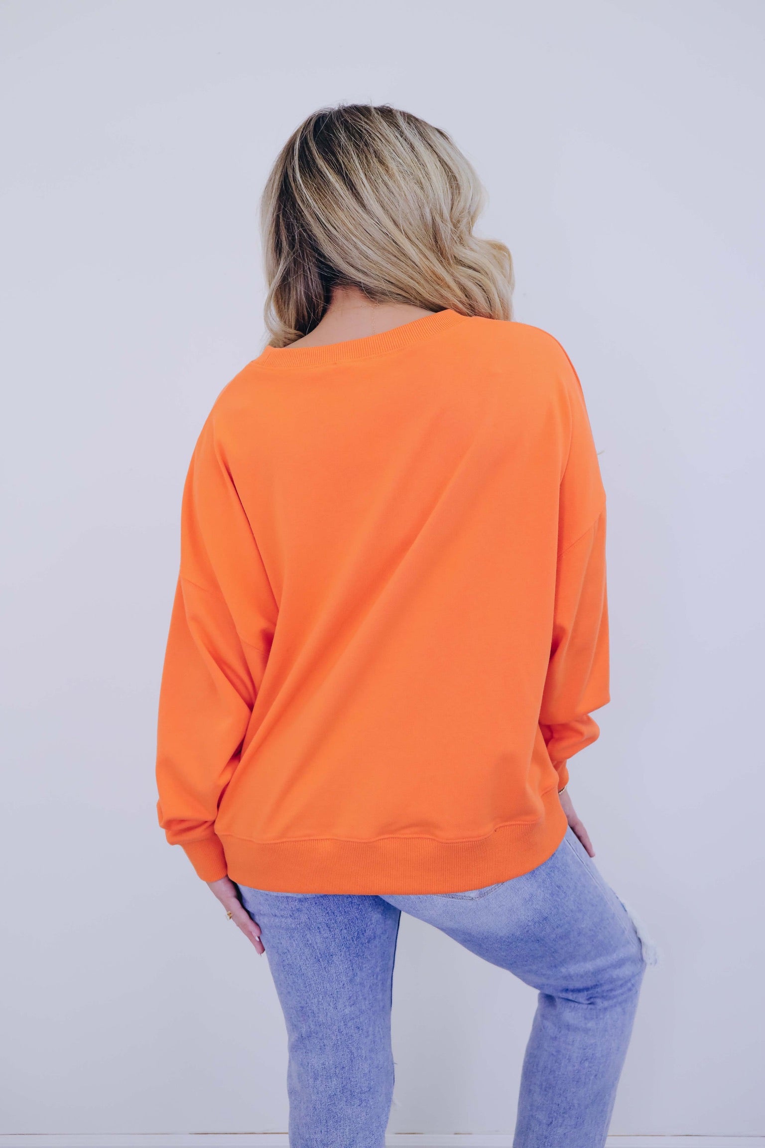 🔥Halloween🔥 Candy Corn Sequin Embellished Sweatshirt