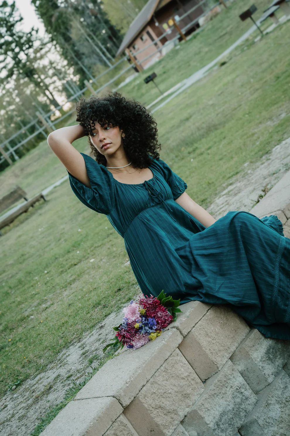 New Elegant Lantern Sleeve Dress