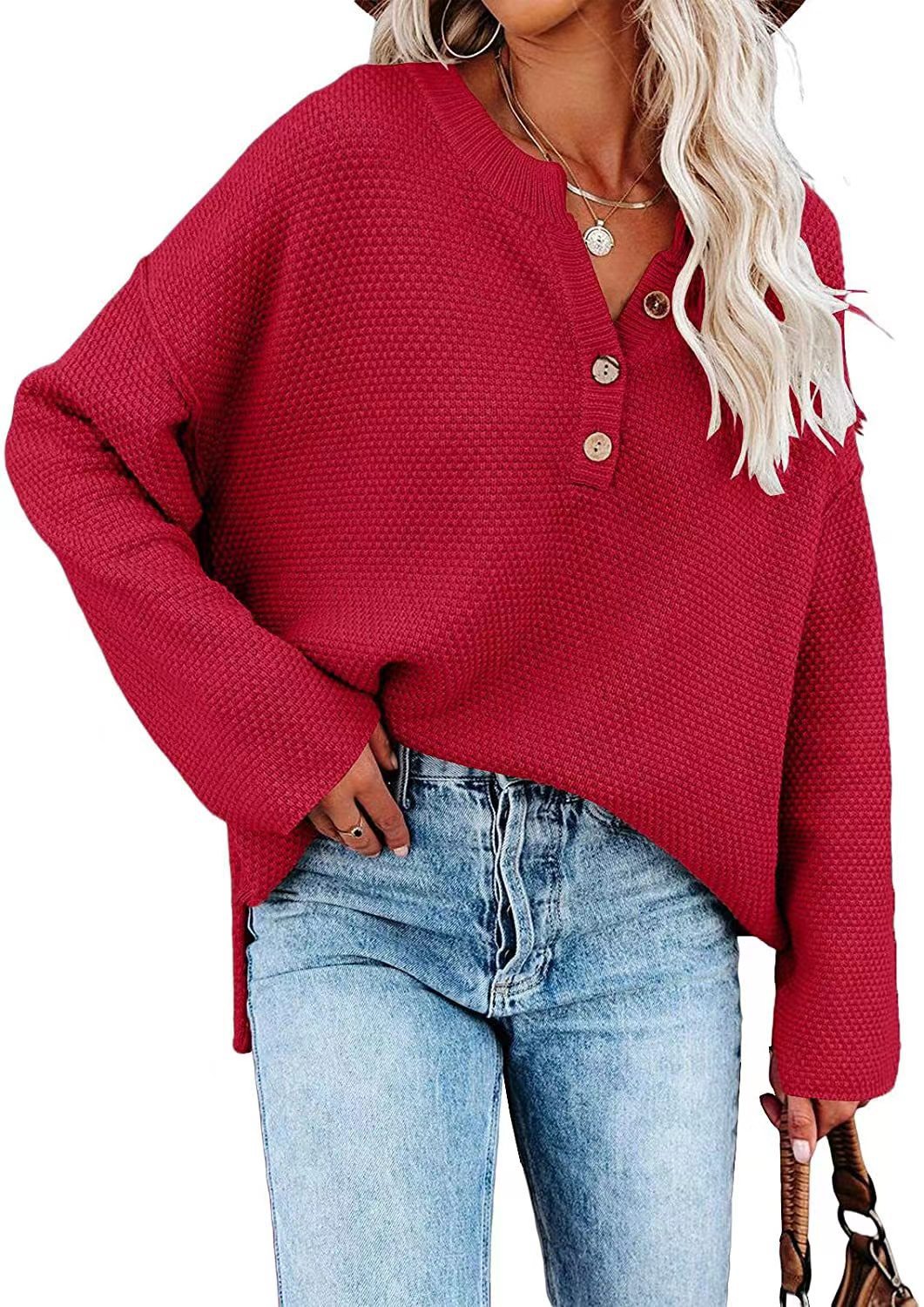 2025 ✨Casual Loose Button-Down Sweater