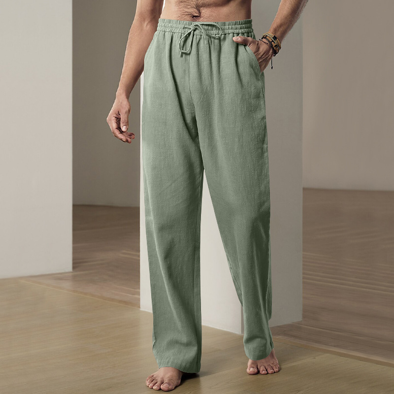 2025 Breathable cotton and linen sweatpants