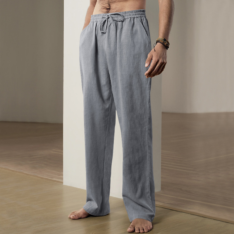 2025 Breathable cotton and linen sweatpants