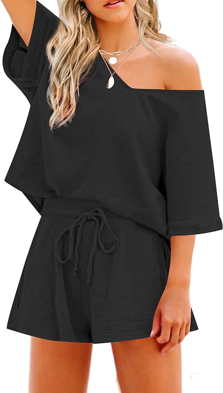 Cotton and linen summer leisure suit