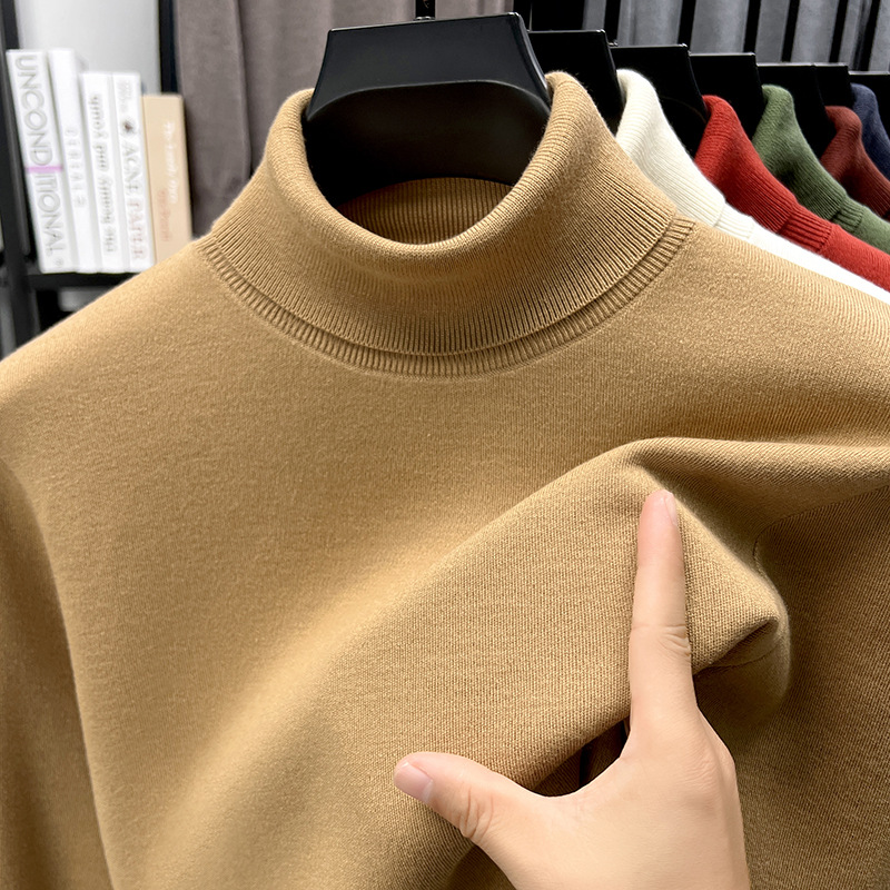 🔥Christmas Sale 46%🔥Men's Business All Match Silk Cashmere Turtleneck Sweater