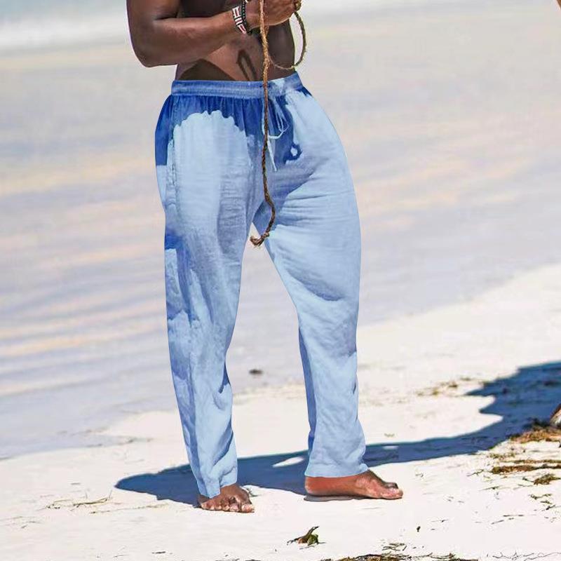 Breathable Linen Loose Casual Wide-Leg Pants