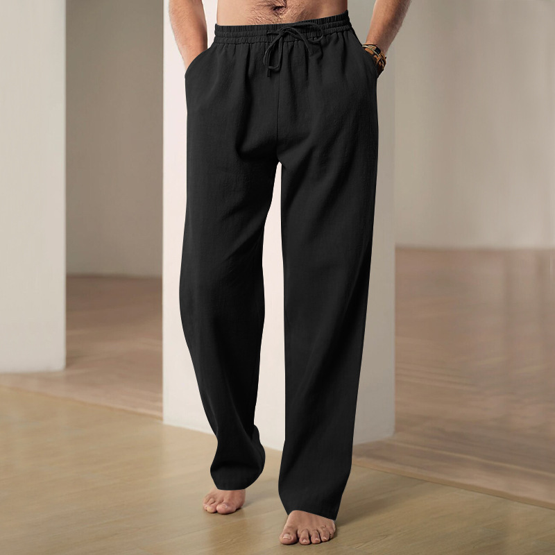 2025 Breathable cotton and linen sweatpants