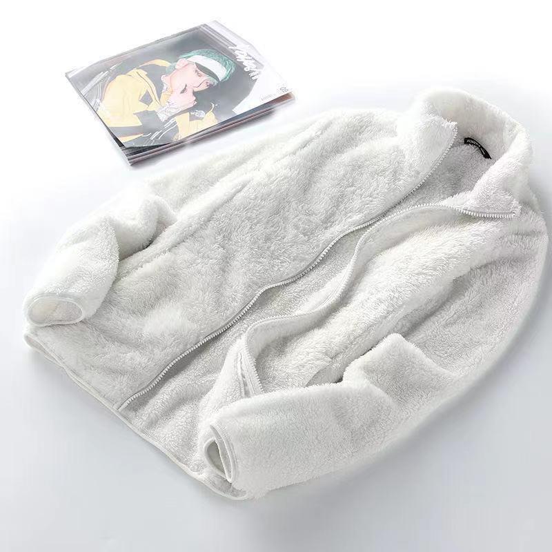 Fleece double-sided thickened cardigan jacket