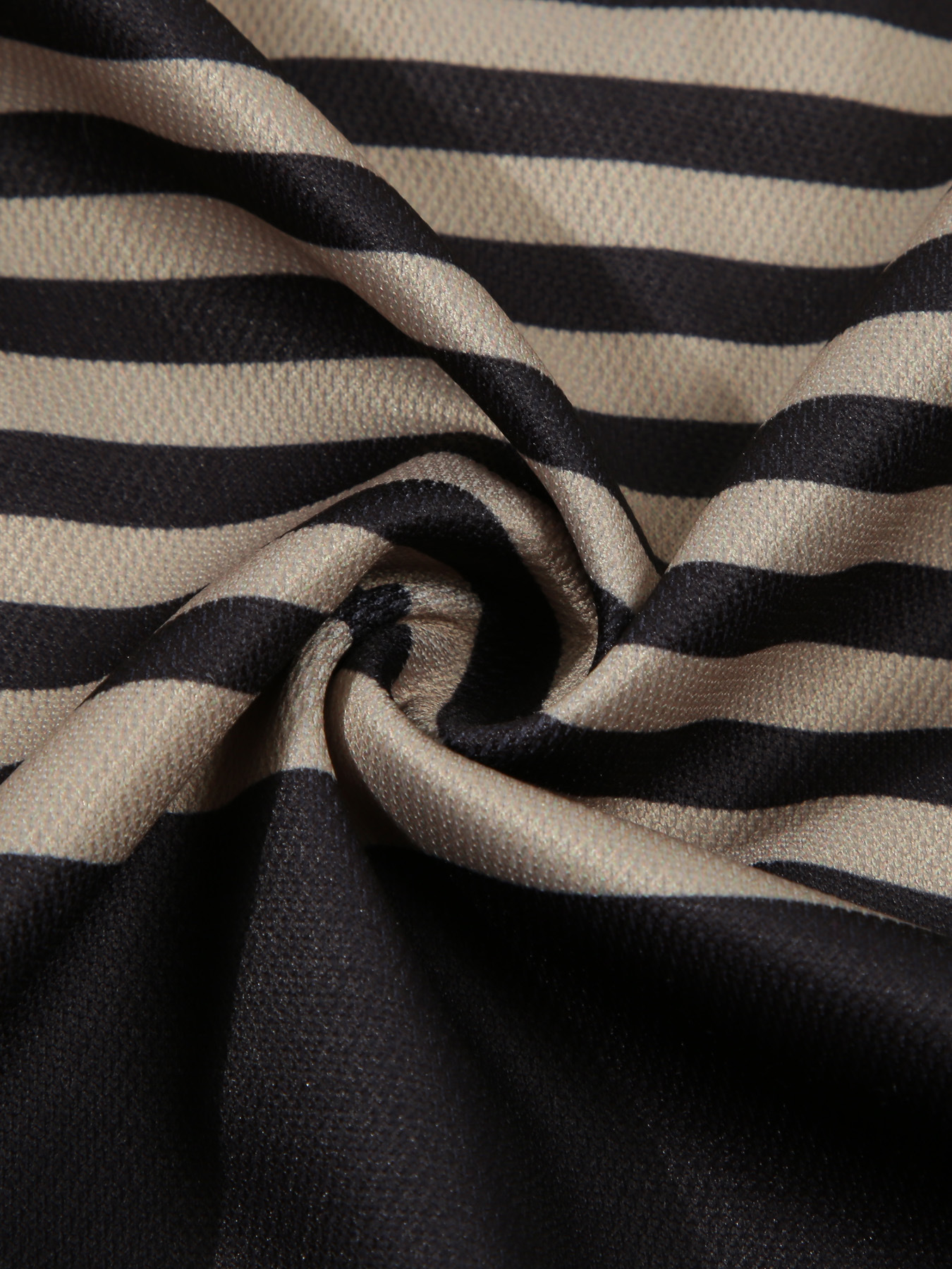 2025 V-neck striped patchwork POLO shirt