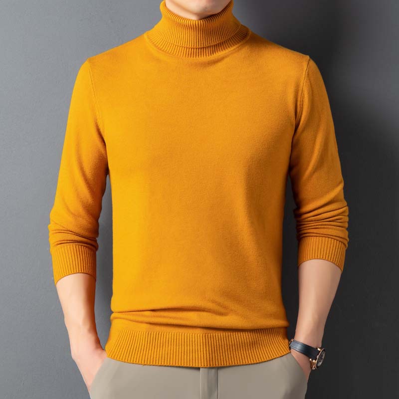 Turtleneck Cashmere Knit Sweater