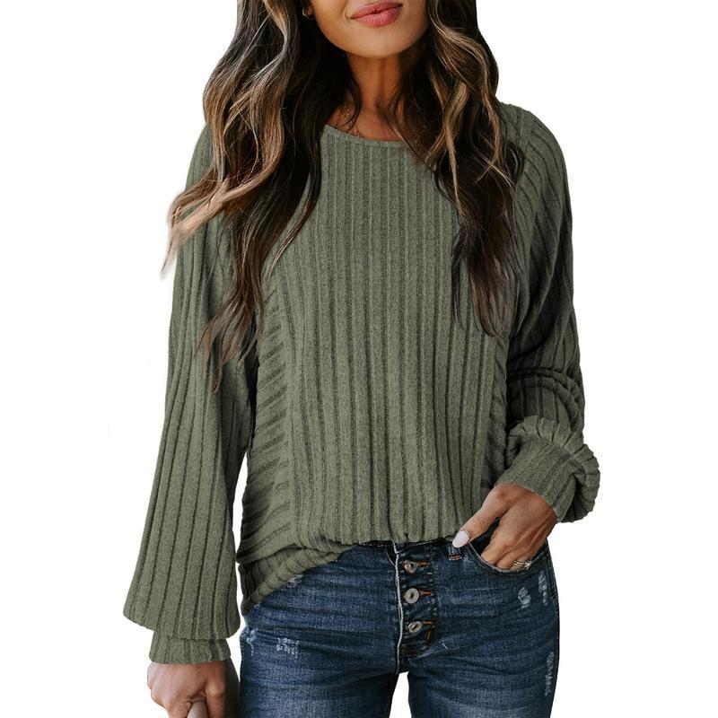 2025🔥Women's Soft crew neck loose cashmere shirt