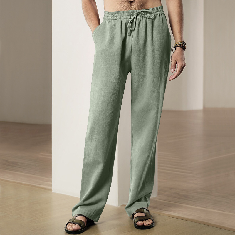 2025 Breathable cotton and linen sweatpants
