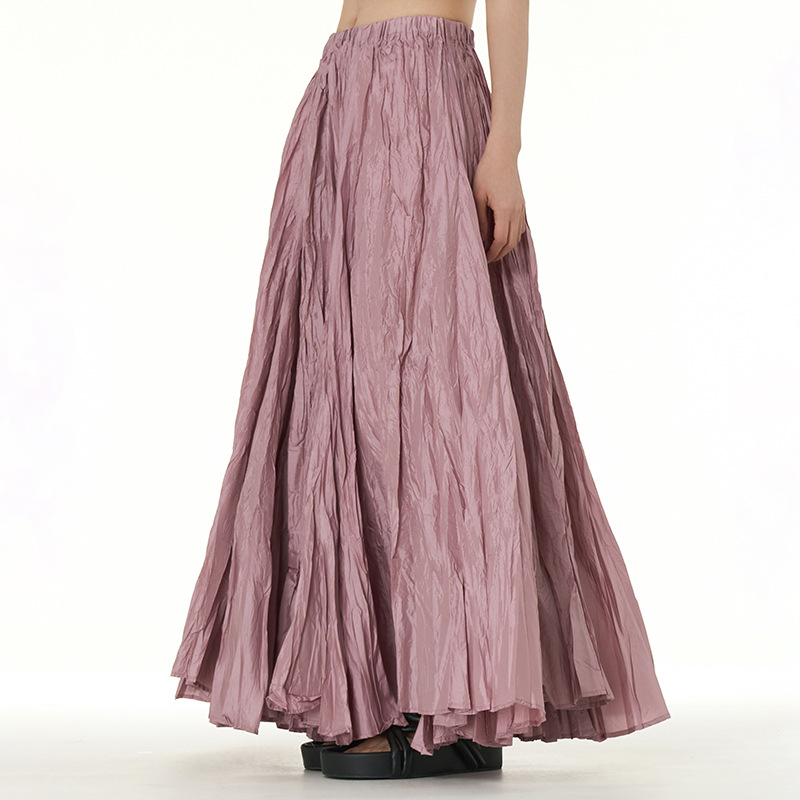 Flowy Pleated Skirt For Women