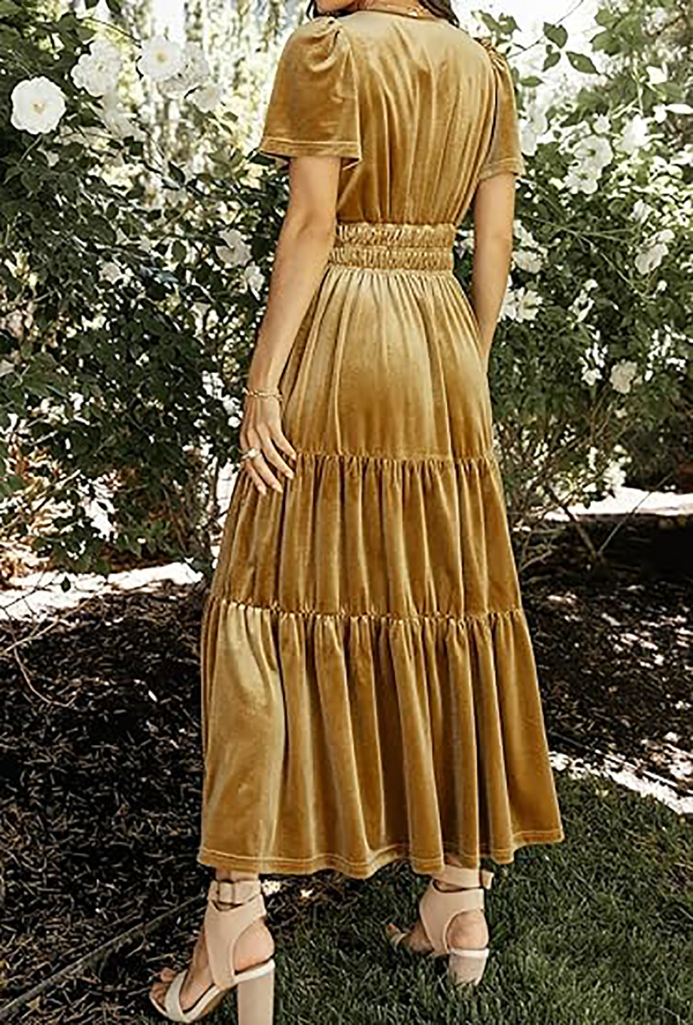 2024 Christmas Autumn/Winter V-neck waist dress