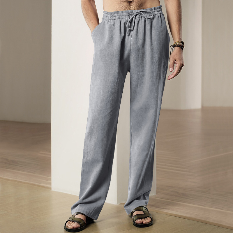 2025 Breathable cotton and linen sweatpants