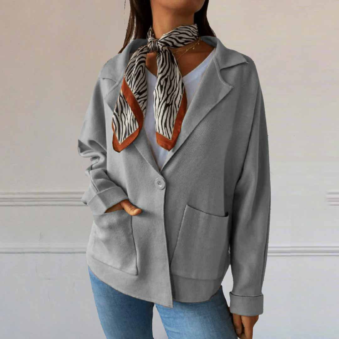 🔥2025 new autumn and winter long-sleeved pocket tweed jacket