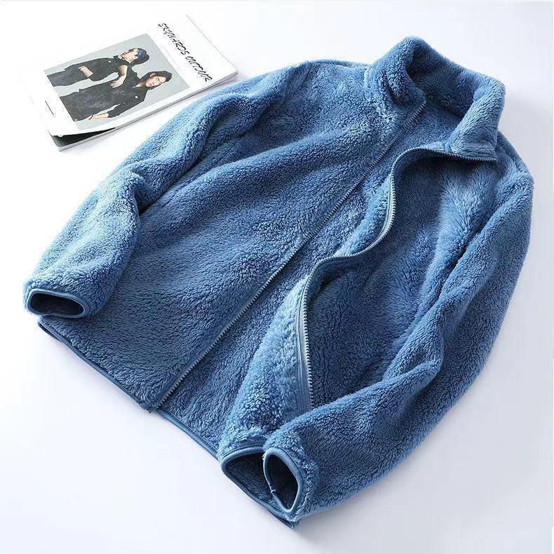 Fleece double-sided thickened cardigan jacket