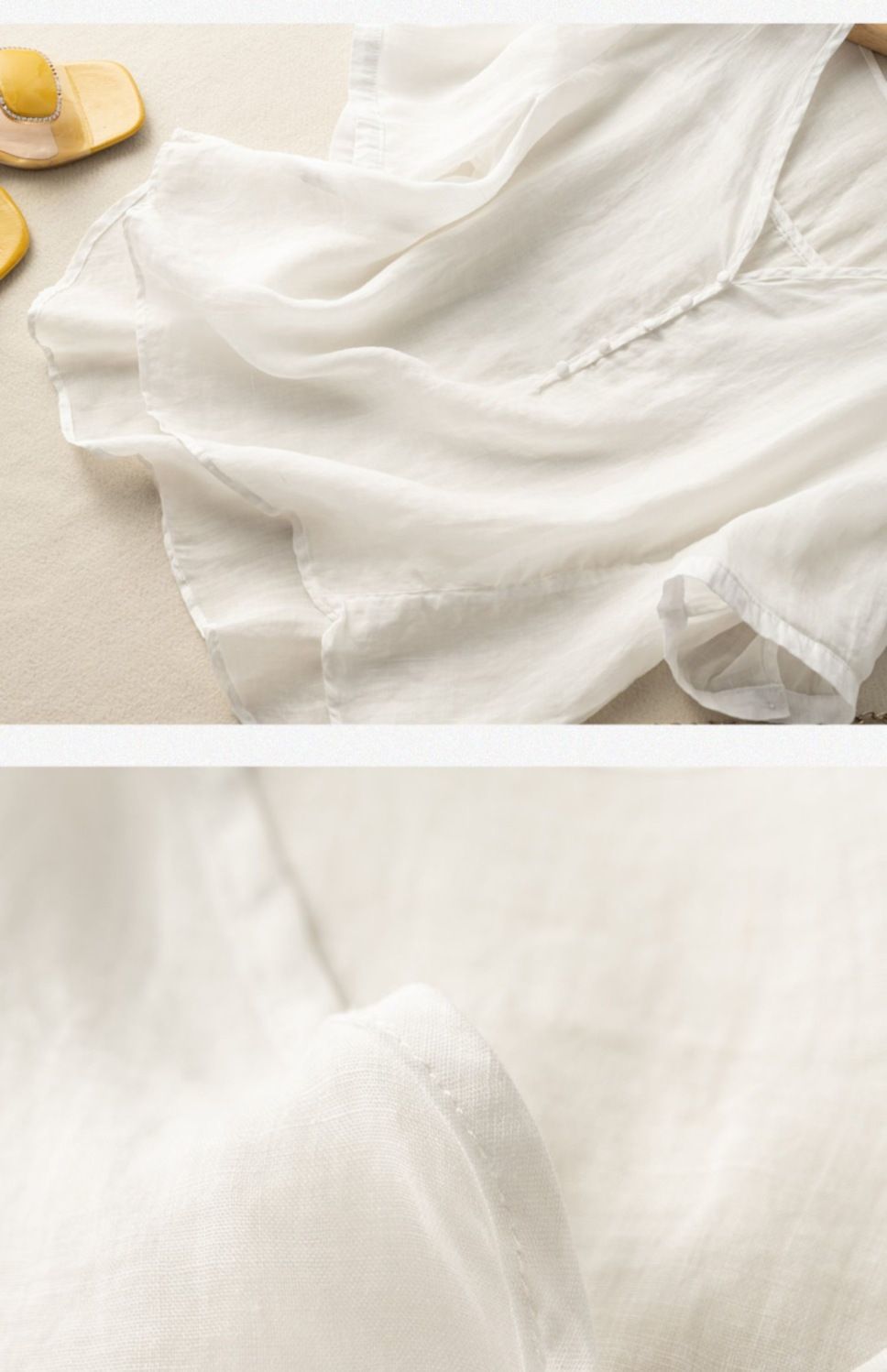 Loose V-Neck Thin T-Shirt