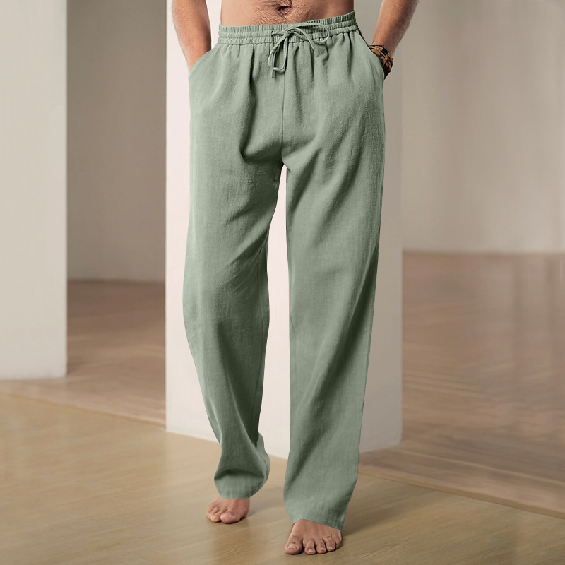 2025 Breathable cotton and linen sweatpants