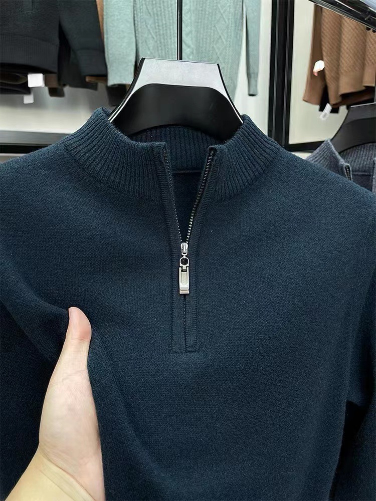 2025 Pure Cashmere Turtleneck Zipper Warm Sweater