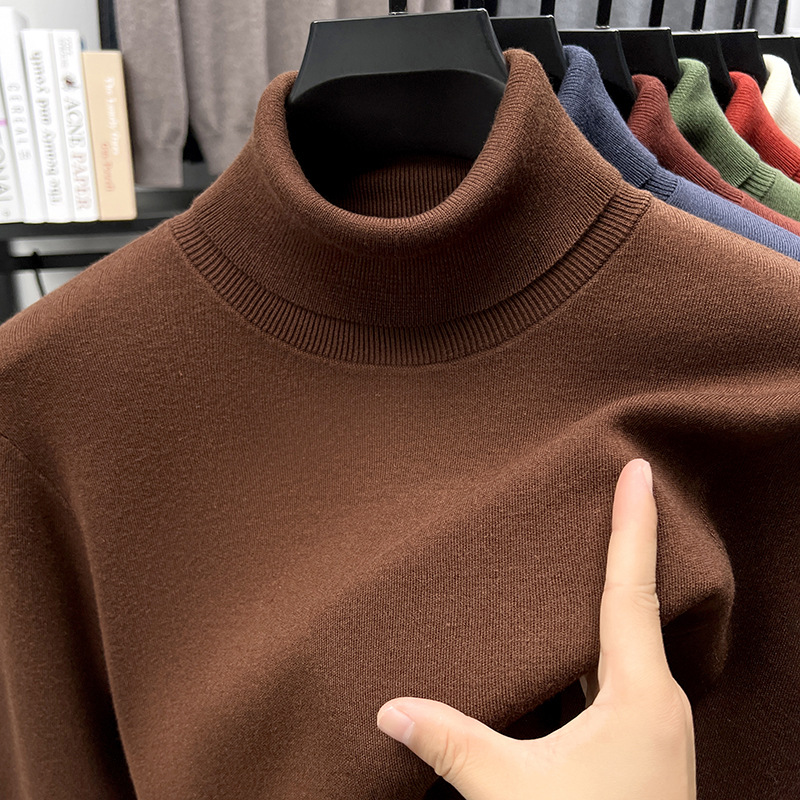 🔥Christmas Sale 46%🔥Men's Business All Match Silk Cashmere Turtleneck Sweater