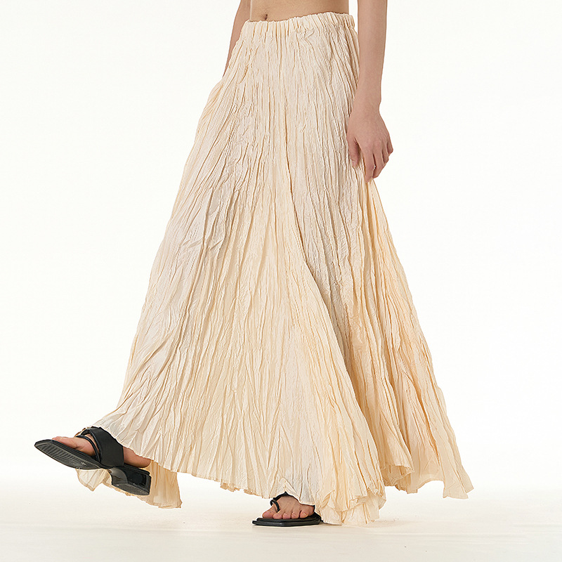 Flowy Pleated Skirt For Women