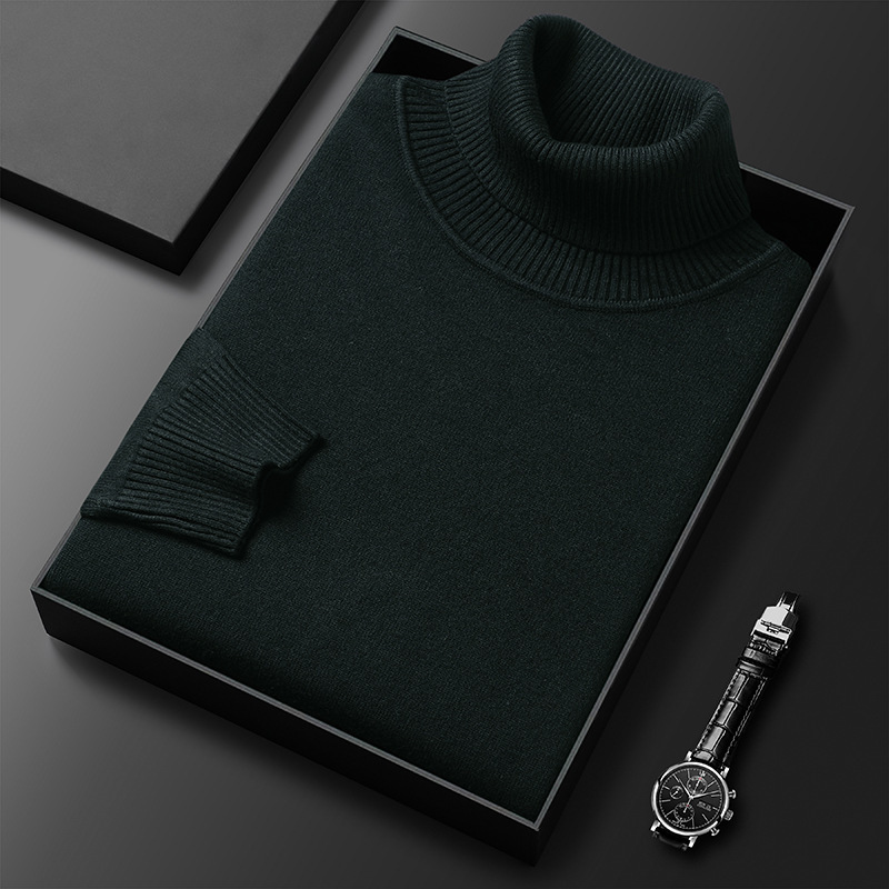 Turtleneck Cashmere Knit Sweater