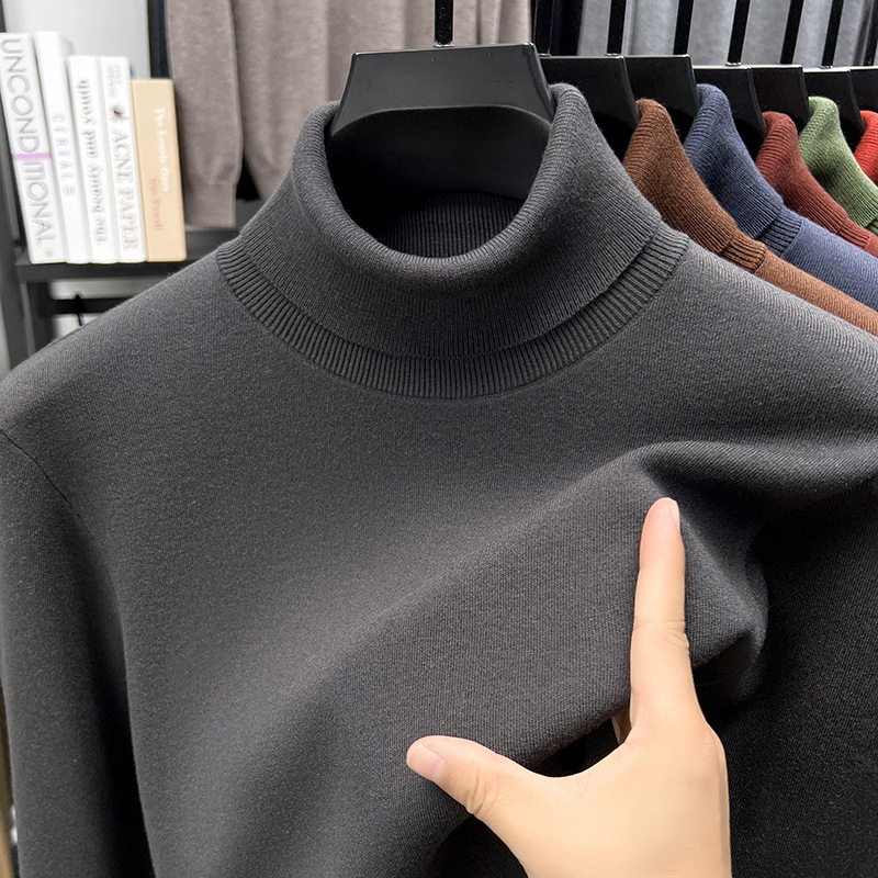 🔥Christmas Sale 46%🔥Men's Business All Match Silk Cashmere Turtleneck Sweater