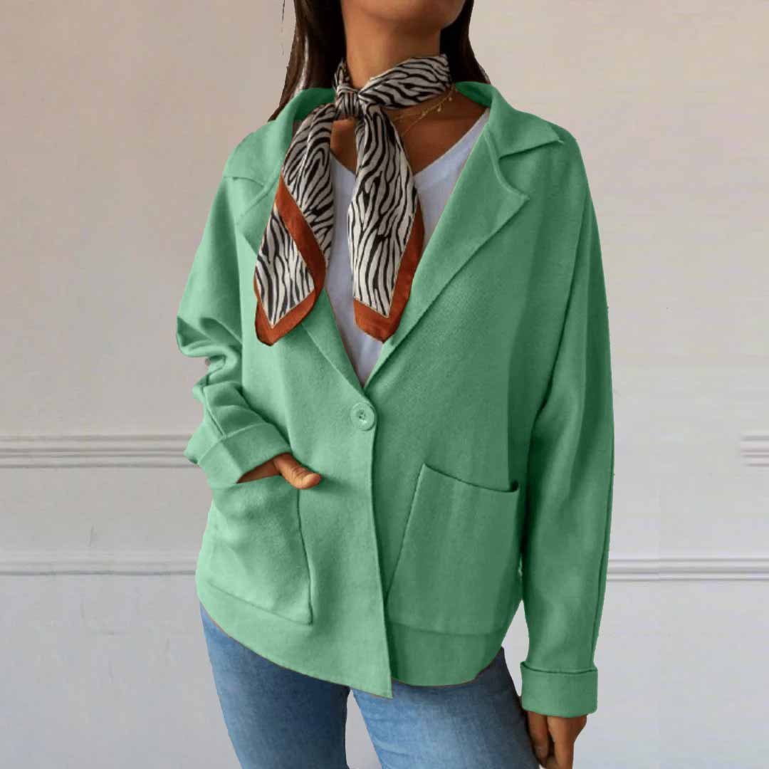 🔥2025 new autumn and winter long-sleeved pocket tweed jacket