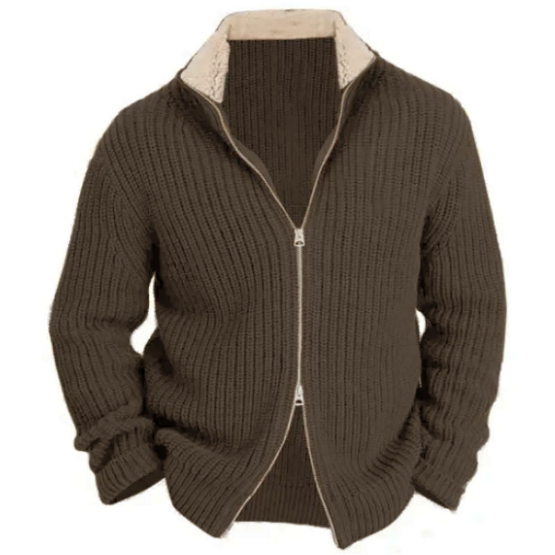 Thickened double drawn woolen jacket